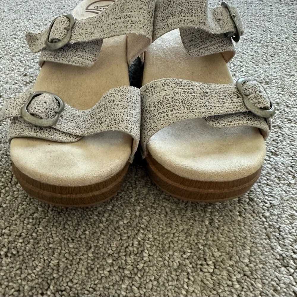 Dansko‎ Sophie Sandals - Ivory Metallic - Size 40